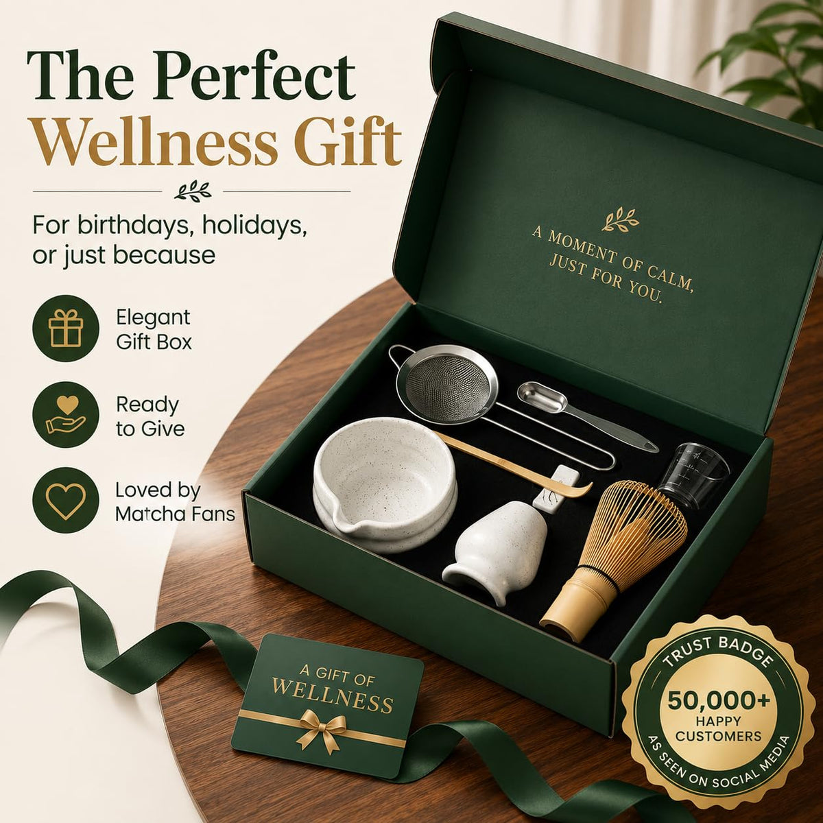 BARISTA EMPEROR® MATCHA WHISK SET PREMIUM 11pcs - Professional Matcha Kit Set with Matcha Bowl, Matcha Whisk, Milk Frother