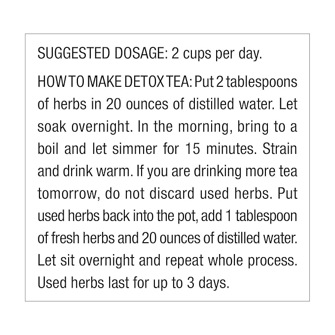 Dr. Schulze's, Herbal Tea, All Purpose Herbal Tonic, Powerful Digestive Stimulant, Dietary Supplement, Ultimate Herbal Formula