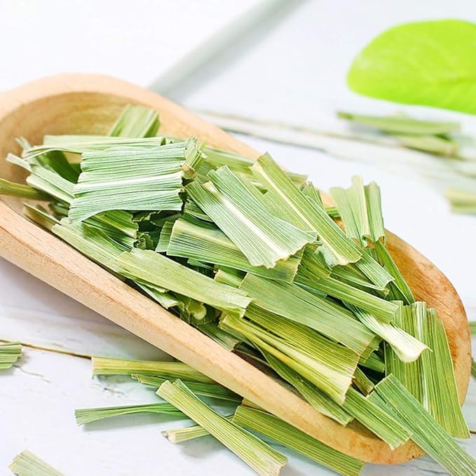Dried Premium Lemongrass Leaves, Lemon Grass Loose Leaves Tea, Citronella for Thai Food and Herbal Tea, Cut & Sifted, Bulk Spices (4.0 oz)