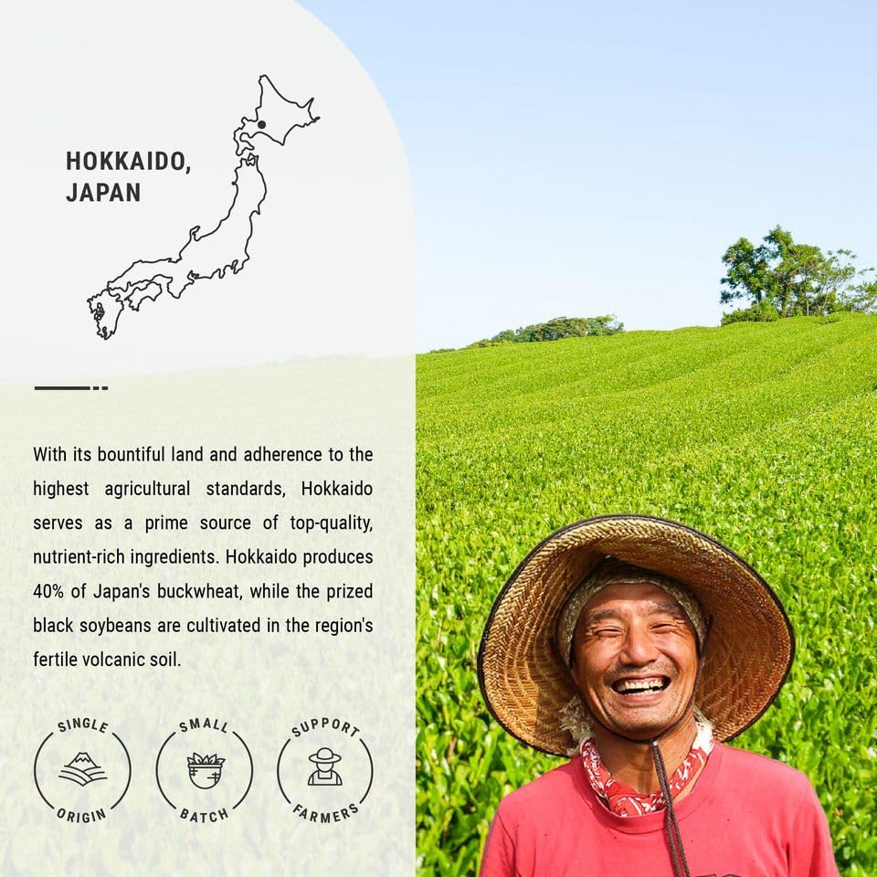 Senbird Caffeine-Free Buckwheat Loose Tea - Sobacha Aiji (4.2oz/120g) | Hokkaido roasted buckwheat tea with nutty aroma; caffeine-free and naturally gluten-free.