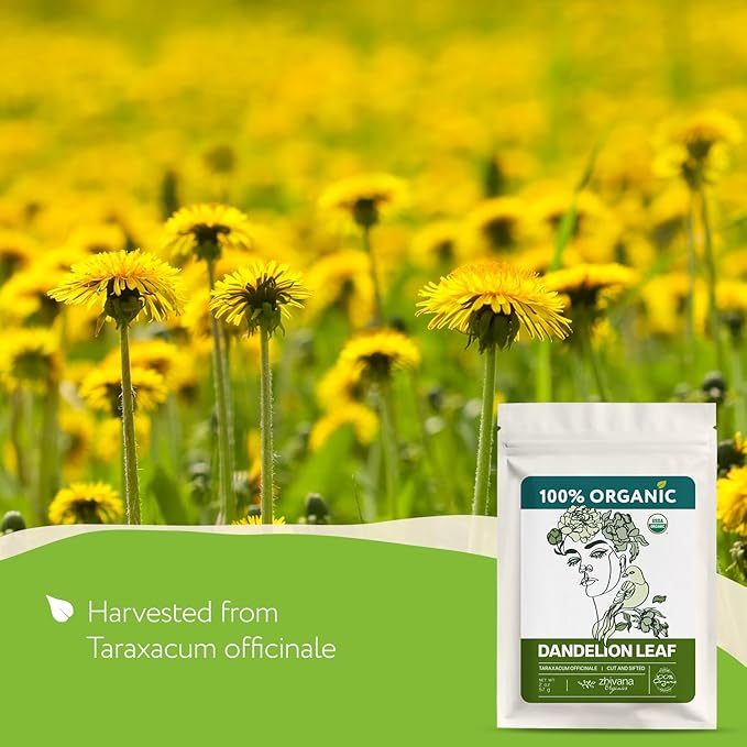 Super Value Pack 5 LB - Organic Dandelion Leaf – Loose Dried Leaves – Edible Grade for Tea, Tinctures & Herbal Use