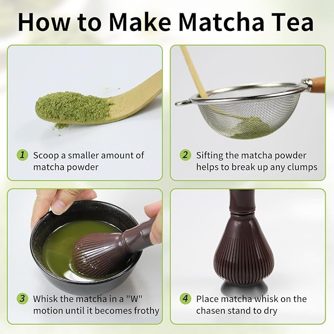 Resin Matcha Whisk Traditional Japanese Chasen Matcha Tea Whisk Gifts for Tea Lovers Reusable Plastic Matcha Whisk for Authentic Tea Preparation