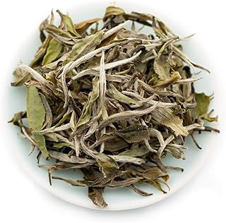 oriarmcha 50g / 1.76oz Chinese White Peony Tea Loose Leaf King Grade - Bai Mu Dan Wang Fuding White Tea Leaves - Mingqian Pai Mu Tan - Brew Hot or Iced Tea