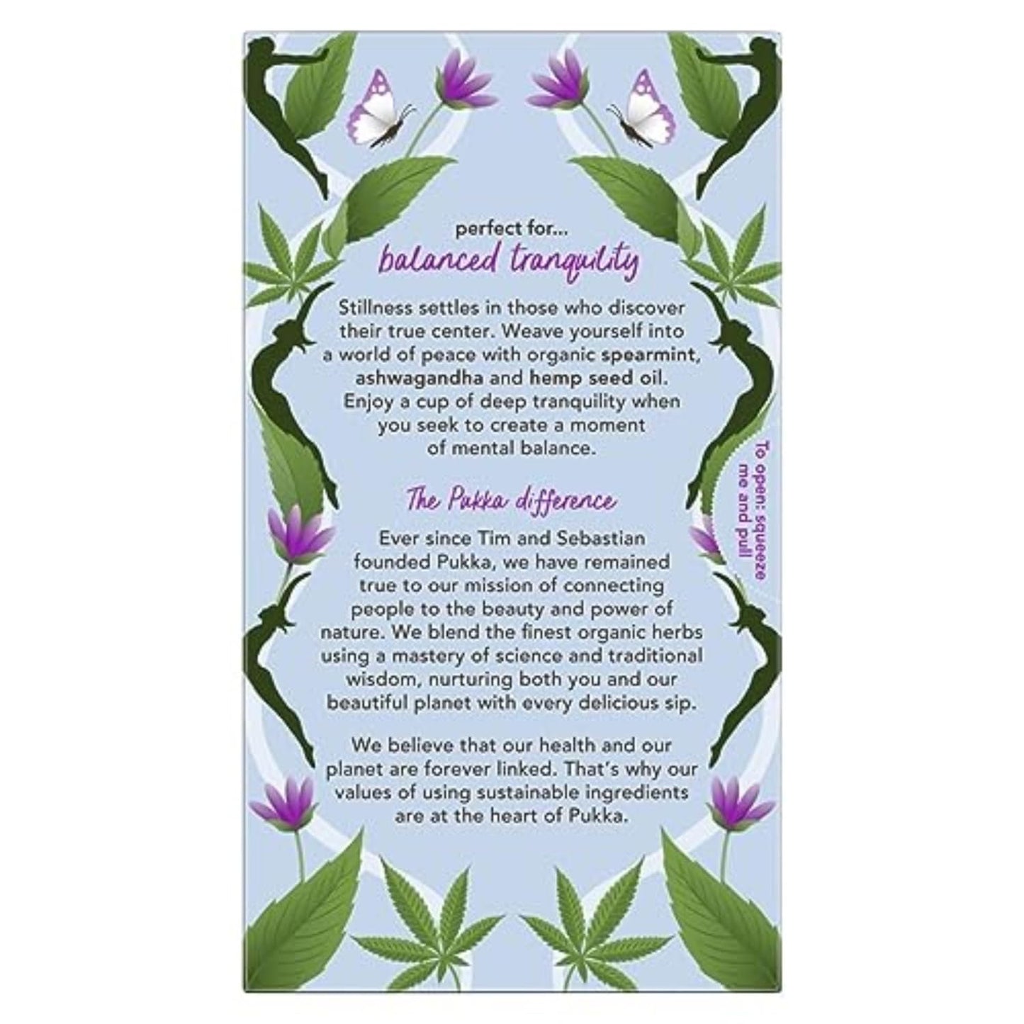 Pukka Peace Organic Tea Bags, Herbal Tea with Spearmint, Ashwagandha, and Hemp Seed Oil, Perfect for Balanced Tranquility, Caffeine Free, 80 Total Tea Bags (20ct - Pack of 4)