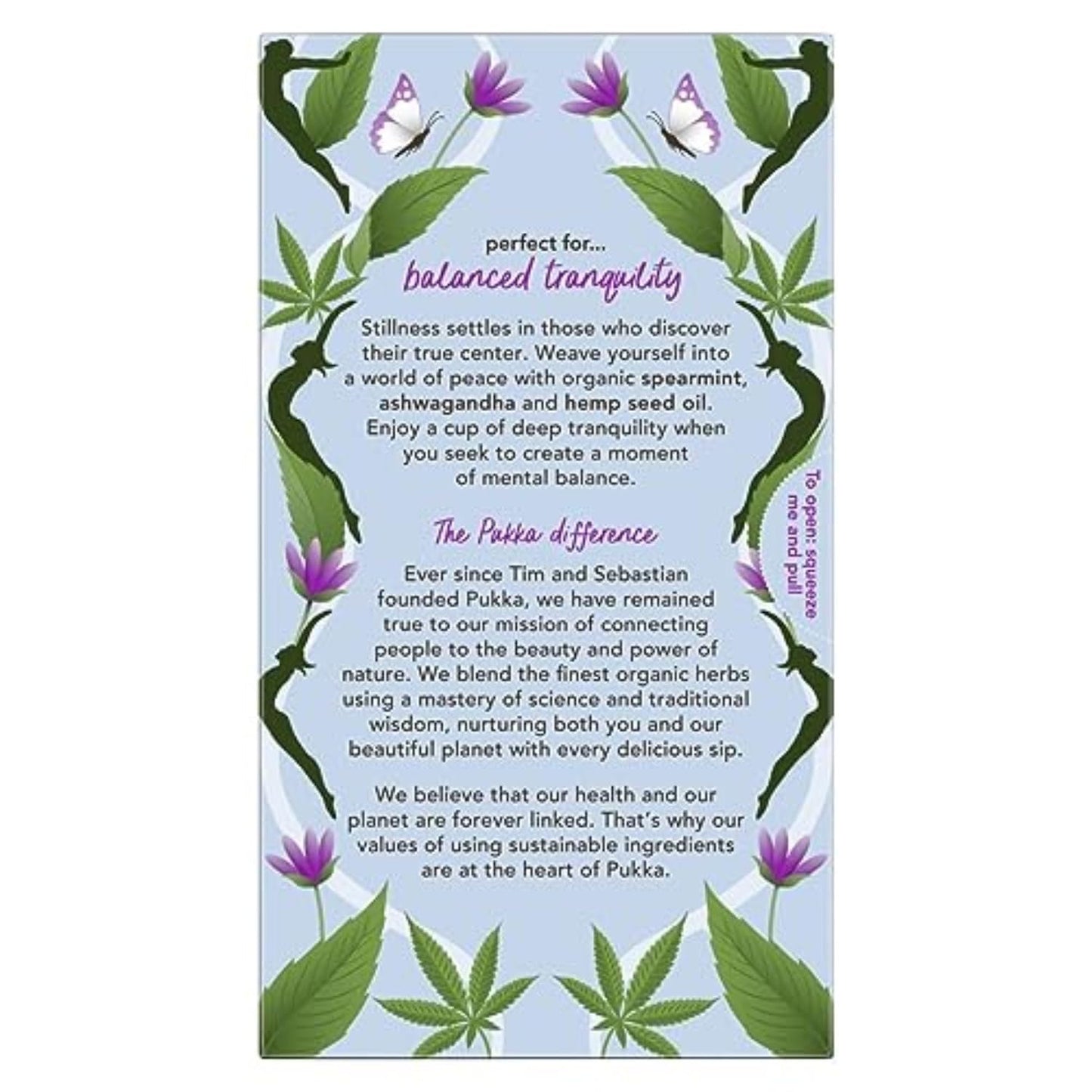 Pukka Peace Organic Tea Bags, 80 Total Tea Bags (20ct - Pack of 4) | Herbal Tea with Spearmint, Ashwagandha, and Hemp Seed Oil, Perfect for Balanced Tranquility, Caffeine Free