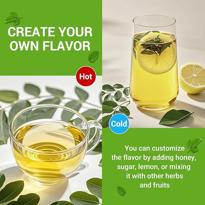 Moringa Leaf Tea - Caffeine Free, 100 Teabags