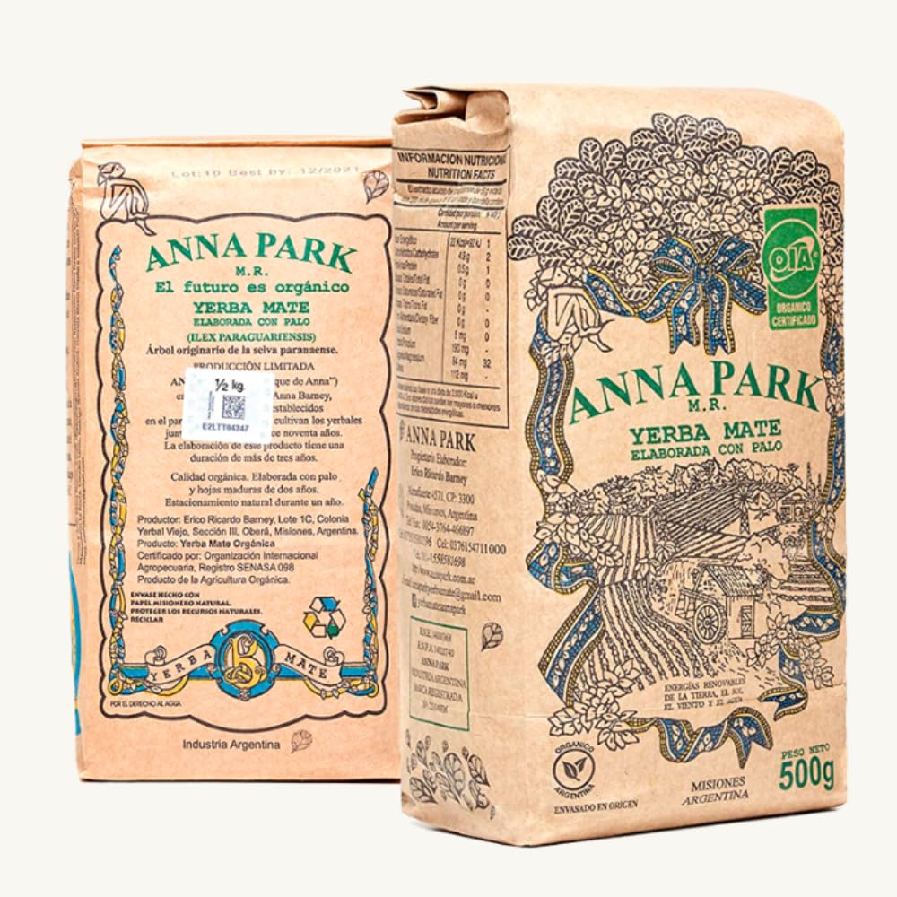 LATAM CONCEPT Anna Park Yerba Mate from Argentina - Organic - 1.1 LB (500gr)
