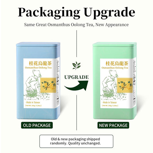 Yuexi Osmanthus Oolong Tea Loose Leaf Premium Taiwan Oolong Tea Taiwan Tea Natural Osmanthus Fragrance Sweet Taste 150g/5.29oz Taiwan Gao Shan Ulong Tea 桂花乌龙茶 台湾茶 桂花烏龍茶 台灣烏龍茶