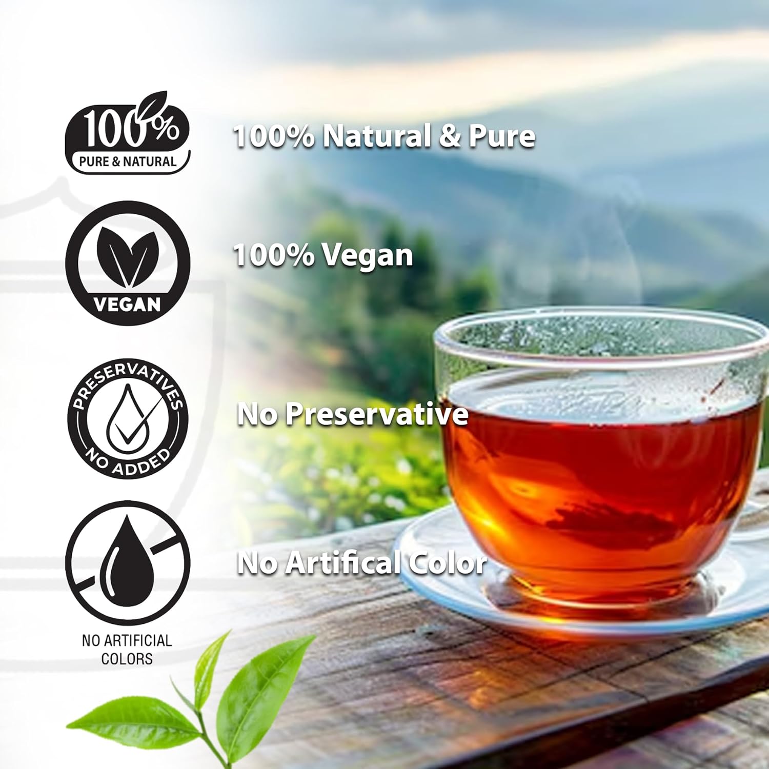 True Organic Premium Ceylon Black Tea |100 Count Tea Bags | USDA Organic & Kosher Certified |100 Envelop Organic Black Tea Bags for Your Home & Cafe.