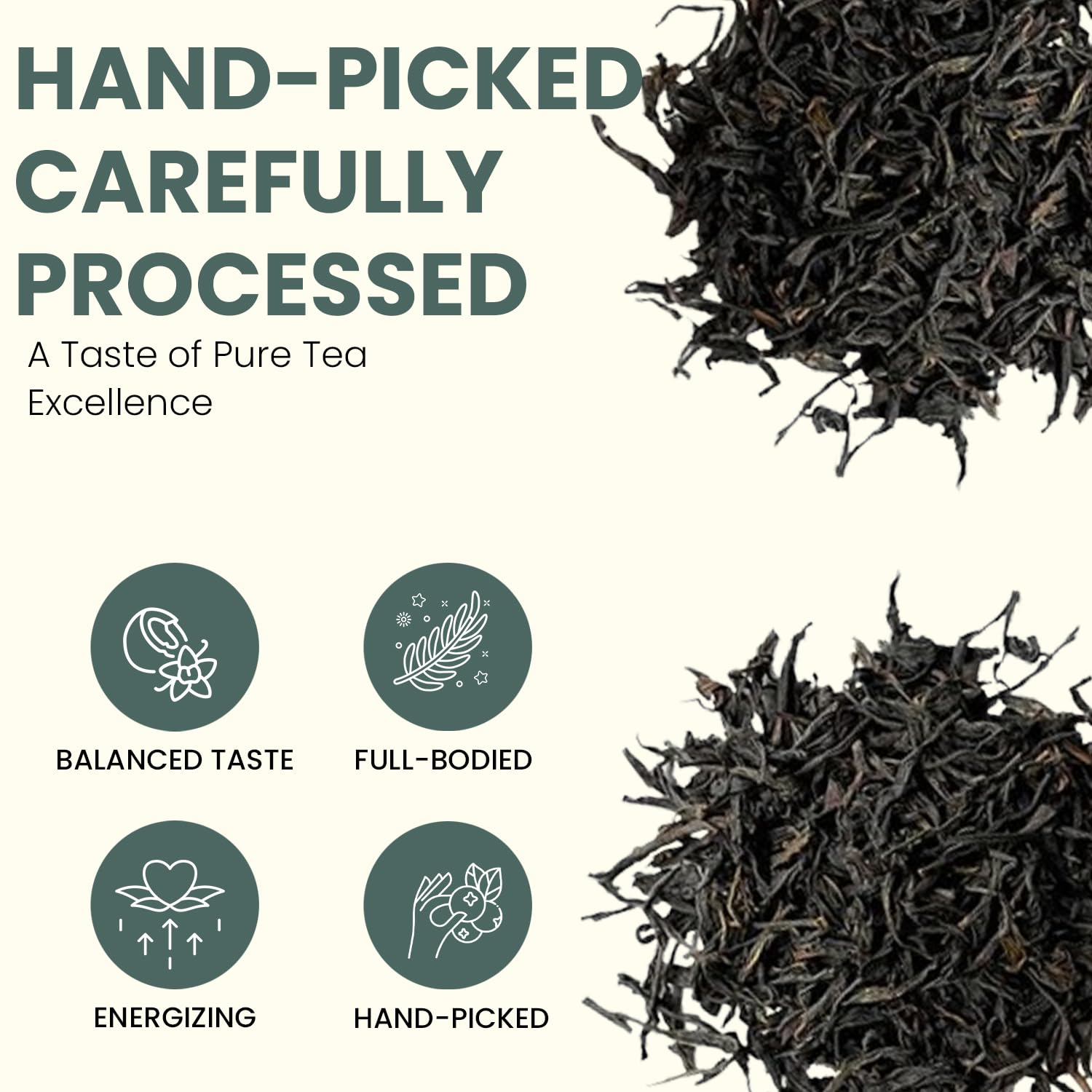 Ceylon Loose Leaf Tea - Malty and robust, Full-Bodied Flavor with Subtle Clove and Honey Notes - Ethically Sourced Organic Ceylon (10 Oz)