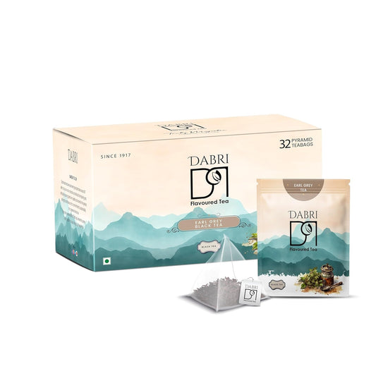 Dabri Earl Grey Black Tea Bags (32 Pyramid Bags)