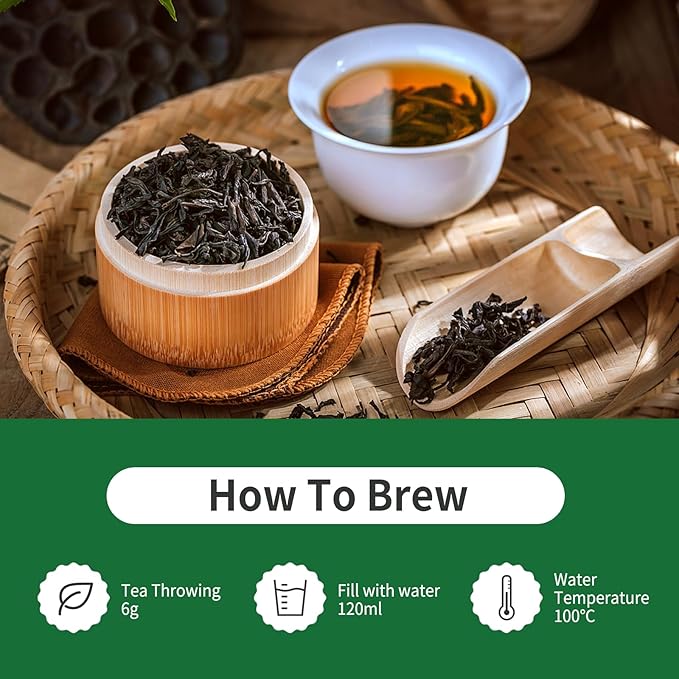 YUANSHENG Dahongpao Oolong Tea, Fujian Wuyi Rock Oolong Tea Loose Leaf with Nectar Aroma, Dark and Moist, Natural High Mountain Chinese Tea Dahongpao Big Red Robe 1.76Oz (50g) 特级大红袍 乌龙茶 中国功夫岩茶