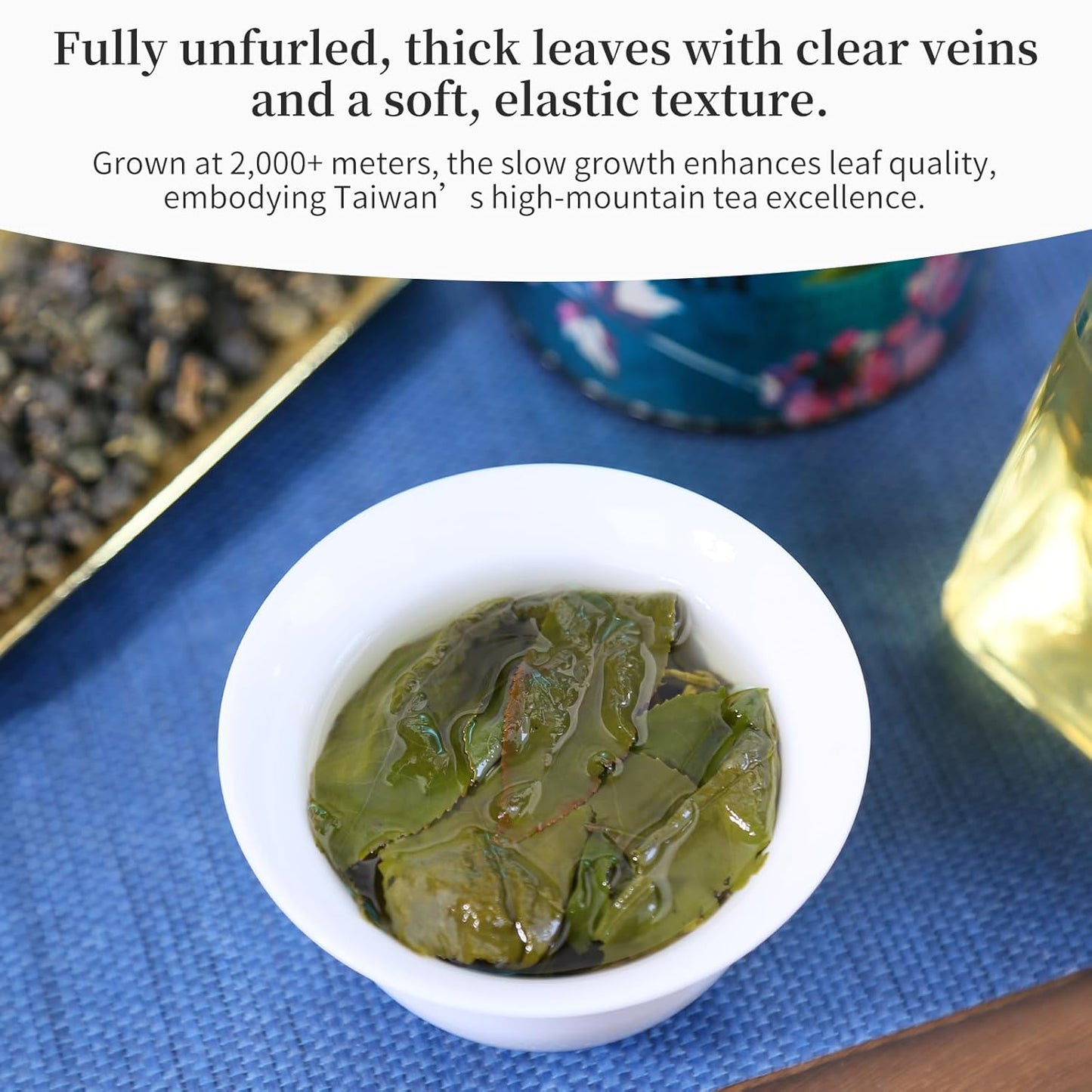 Yuexi Dayuling Oolong Tea Loose Leaf Dayuling Tea Taiwan Tea High Mountain Oolong Tea Da Yu Ling Taiwan Gaoshan Ulong 台湾高山茶 大禹岭 台湾茶 乌龙茶 150g/5.29oz