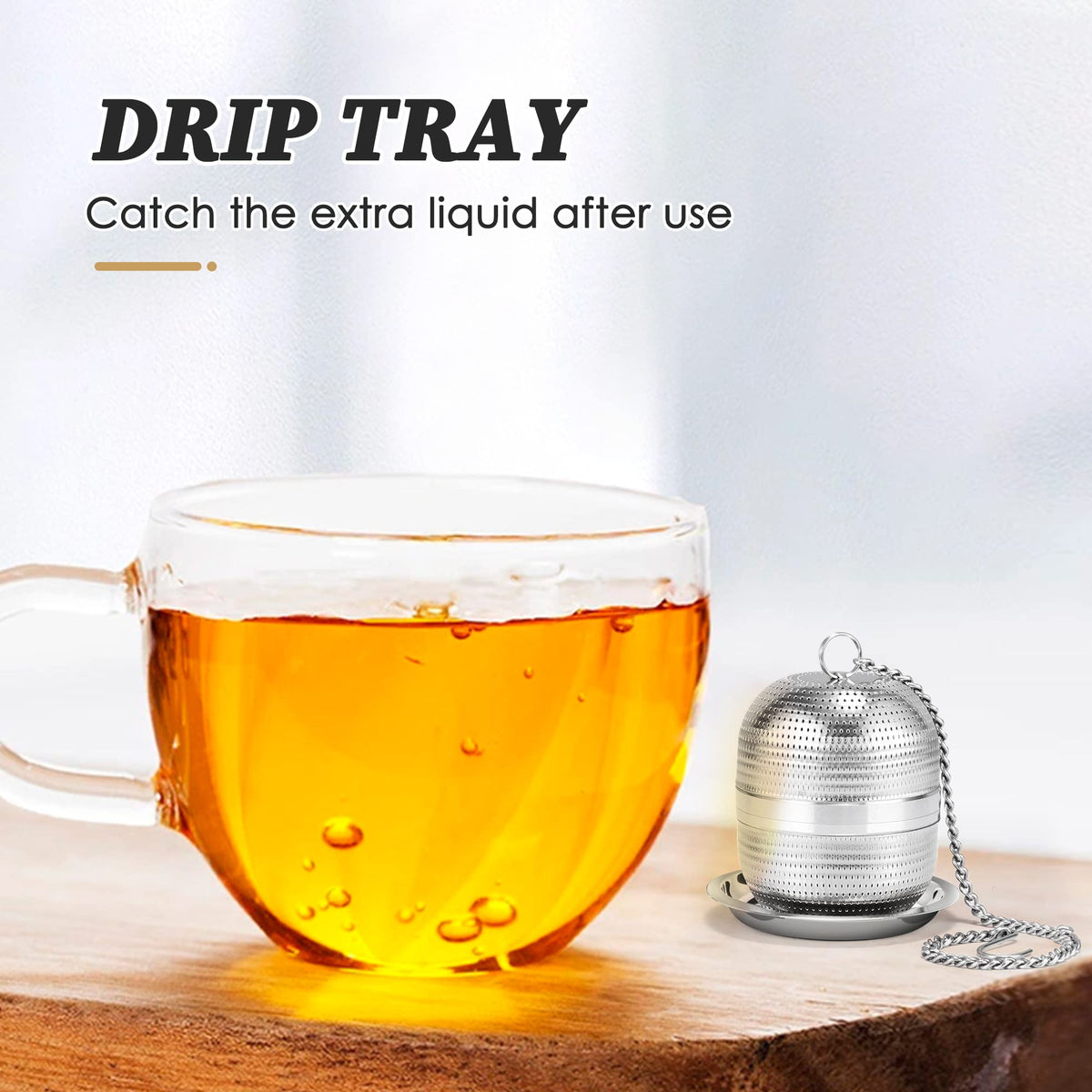 Yoassi 2 Pack Tea Infusers for Loose Tea, Extra Fine Mesh 18/8 Stainless Steel Tea Strainers, Loose Leaf Tea Steeper Tea Ball