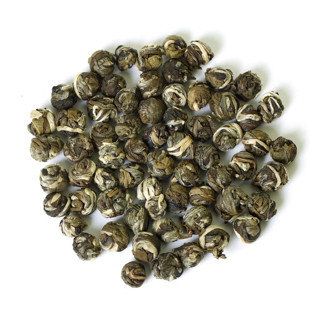 GOARTEA - Jasmine Dragon Pearls - 250g 8.8oz Supreme Grade - Jasmine Pearl Green Tea - Chinese Green Tea Loose Leaf
