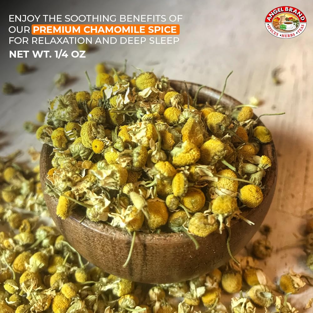 Dried Chamomile Flowers | 0.25 oz | 3 Pack | For Tea and Infusions | Gentle floral flavor