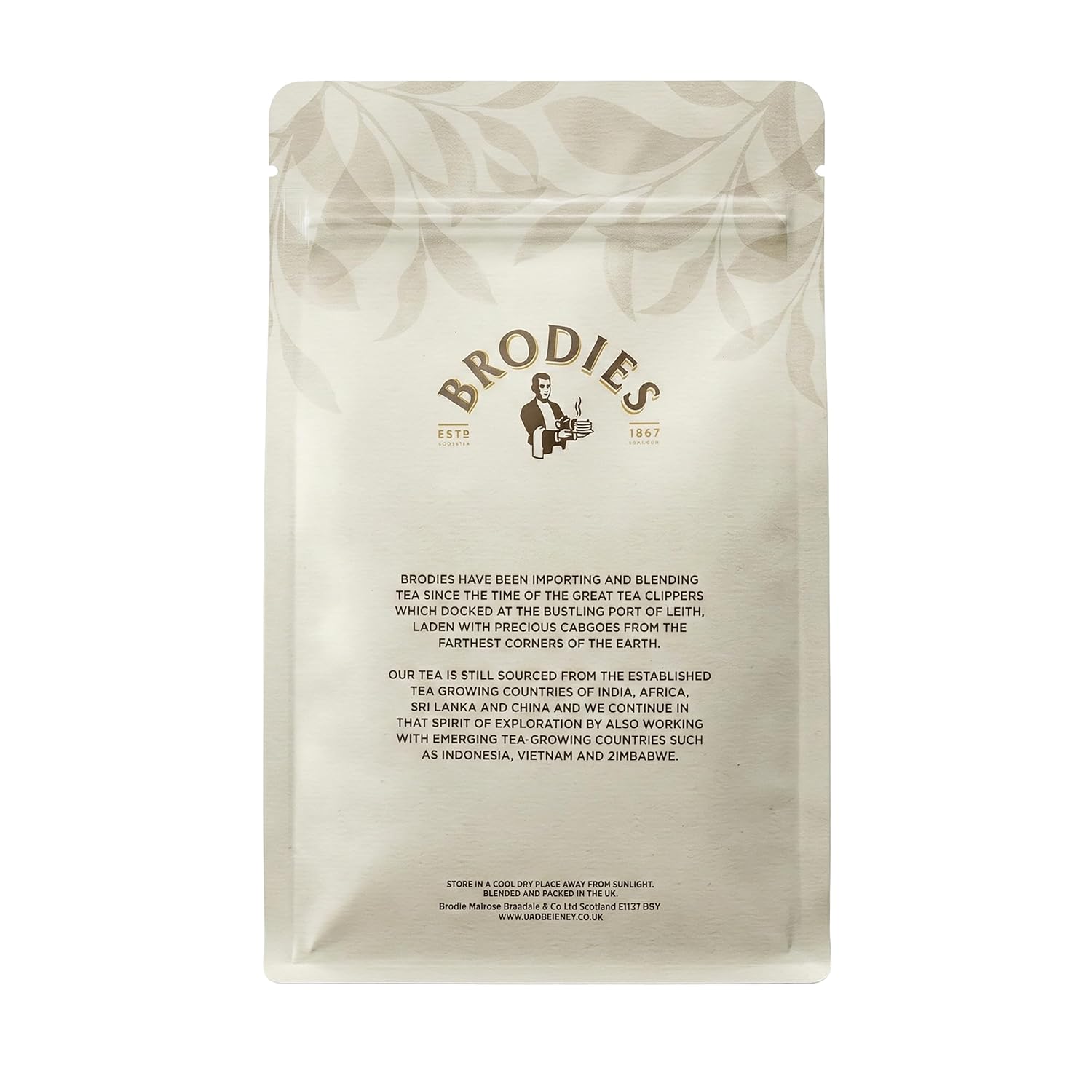 Brodies Tea, Earl Grey Tea, Loose Leaf Black Tea Imported from Scotland, 7 Ounce (Pack of 1)