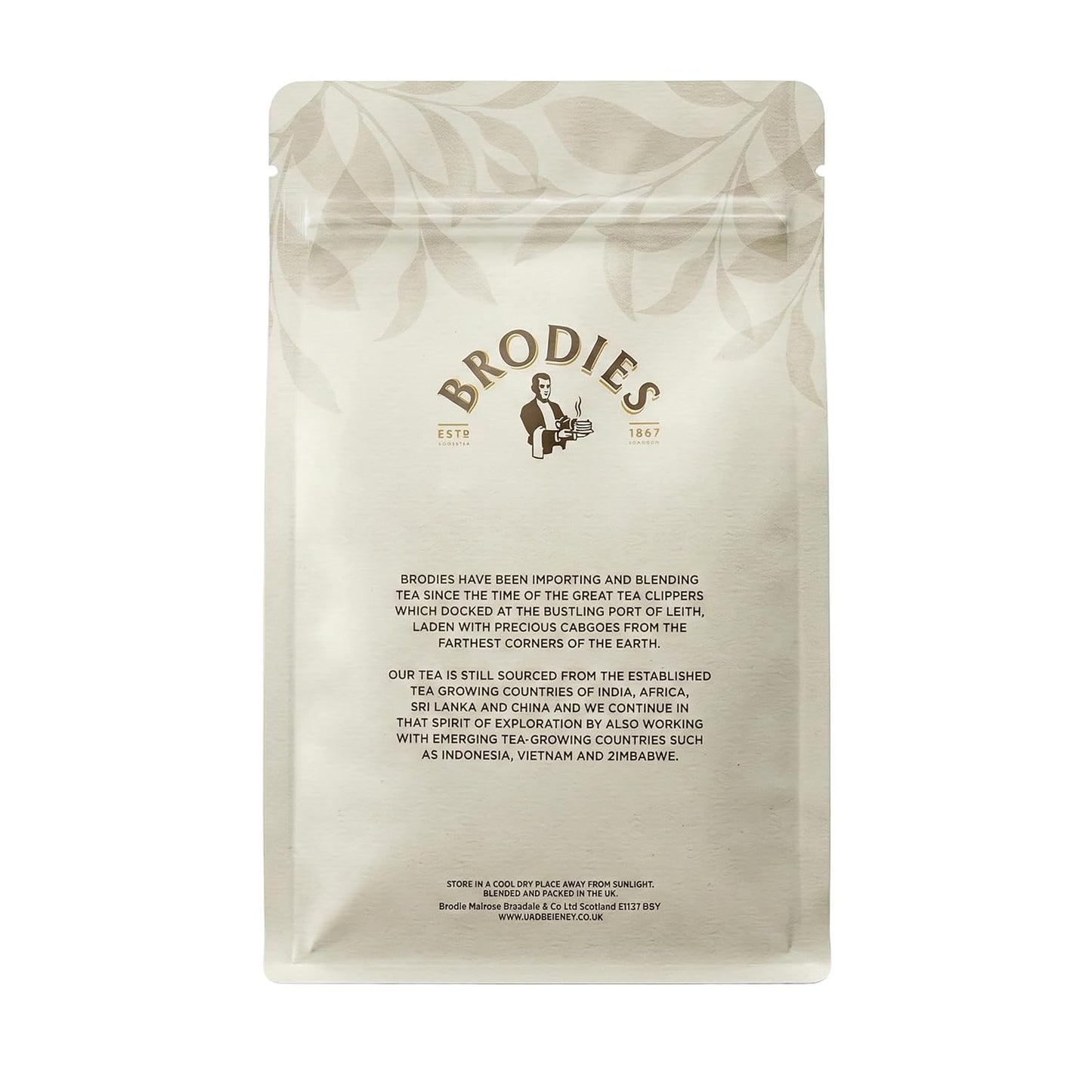 Brodies Tea, Scottish Breakfast Tea, Loose Leaf Black Tea Imported from Scotland, 7 Ounce (Pack of 1)