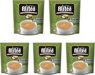 Alitea Teh Tarik Instant Malaysian Pulling Milk Tea Rich & Creamy Taste 20g x 20 Sachets - Warung Series (5 Packs)
