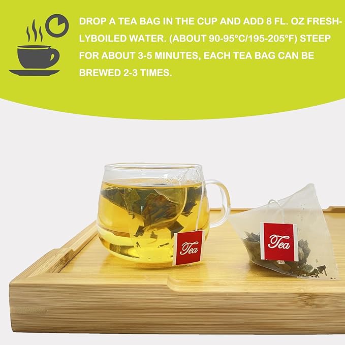 Samcci - Senna Tea, 50 Teabags, 1.5g/bag - Senna Leaf Tea for Promoting Digestion - Non-GMO - Caffeine-free