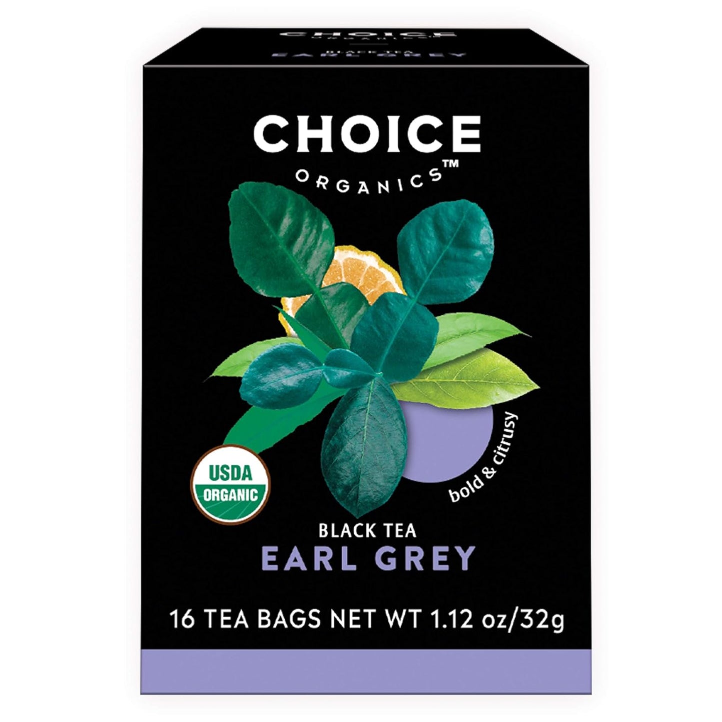 Choice Organic Teas Earl Grey Tea - With Bergamot - Fair Trade - Compostable - Contains Caffeine - 48 Organic Black Tea Bags (Pack of 3)