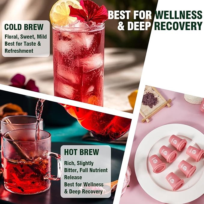 SAIPIN Ginseng Rose Tea – Instant Herbal Kidney Tea for Energy & Beauty | 10 Pack Organic Adaptogen Rose Ginseng for Women & Men | Caffeine-Free, Sugar-Free | Detox.