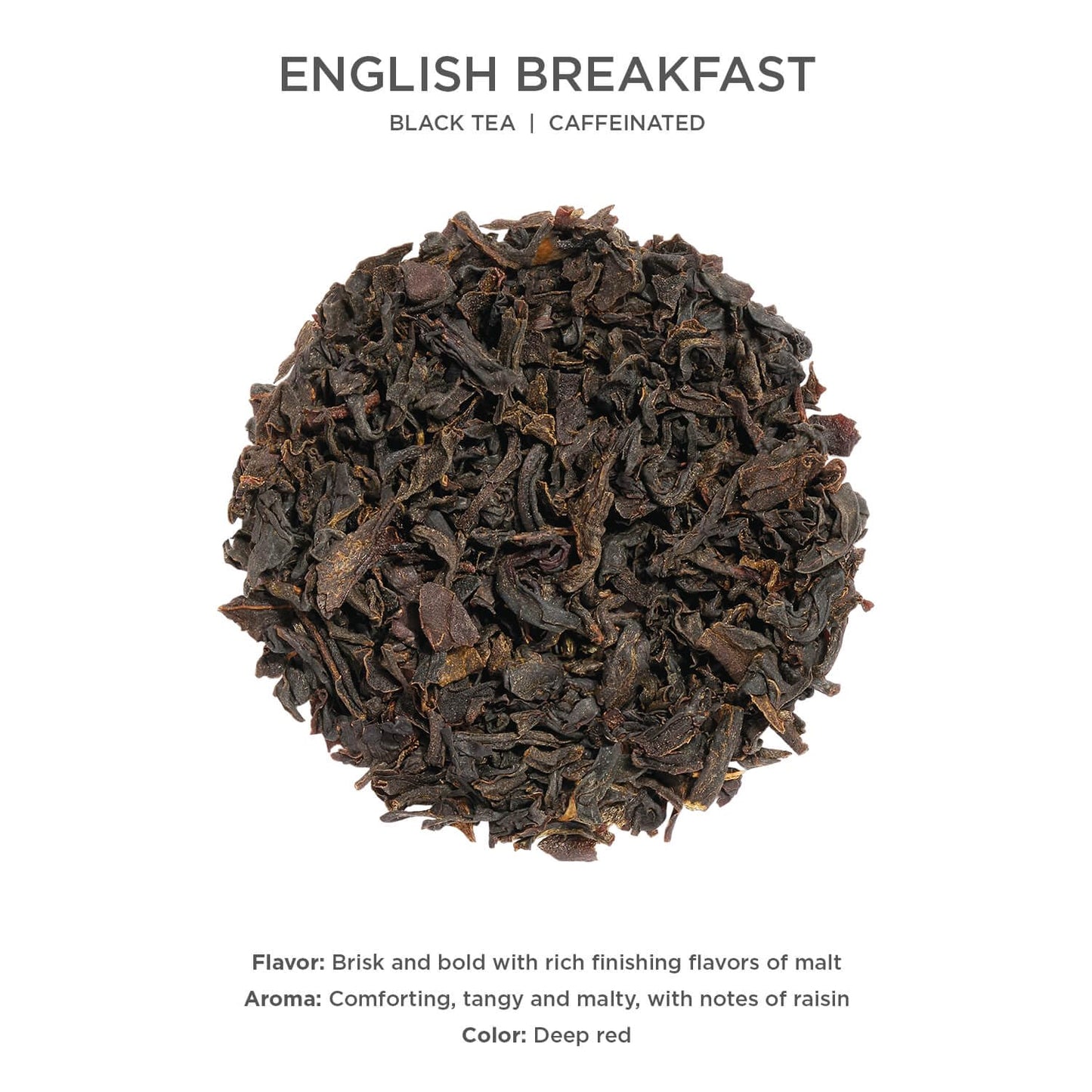 Tea Forte English Breakfast Premium Loose Leaf Caffeinated Black Tea Blend Canister, Makes 35-50 Cups