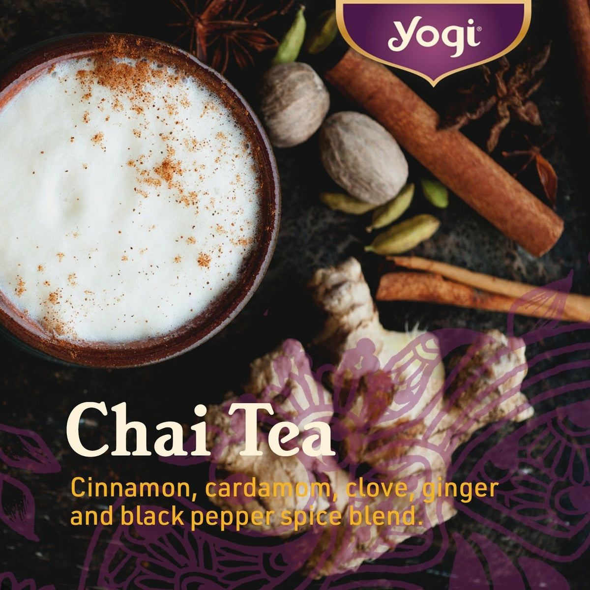 Yogi Chai Rooibos Tea, 16 Tea Bags (6 Pack)