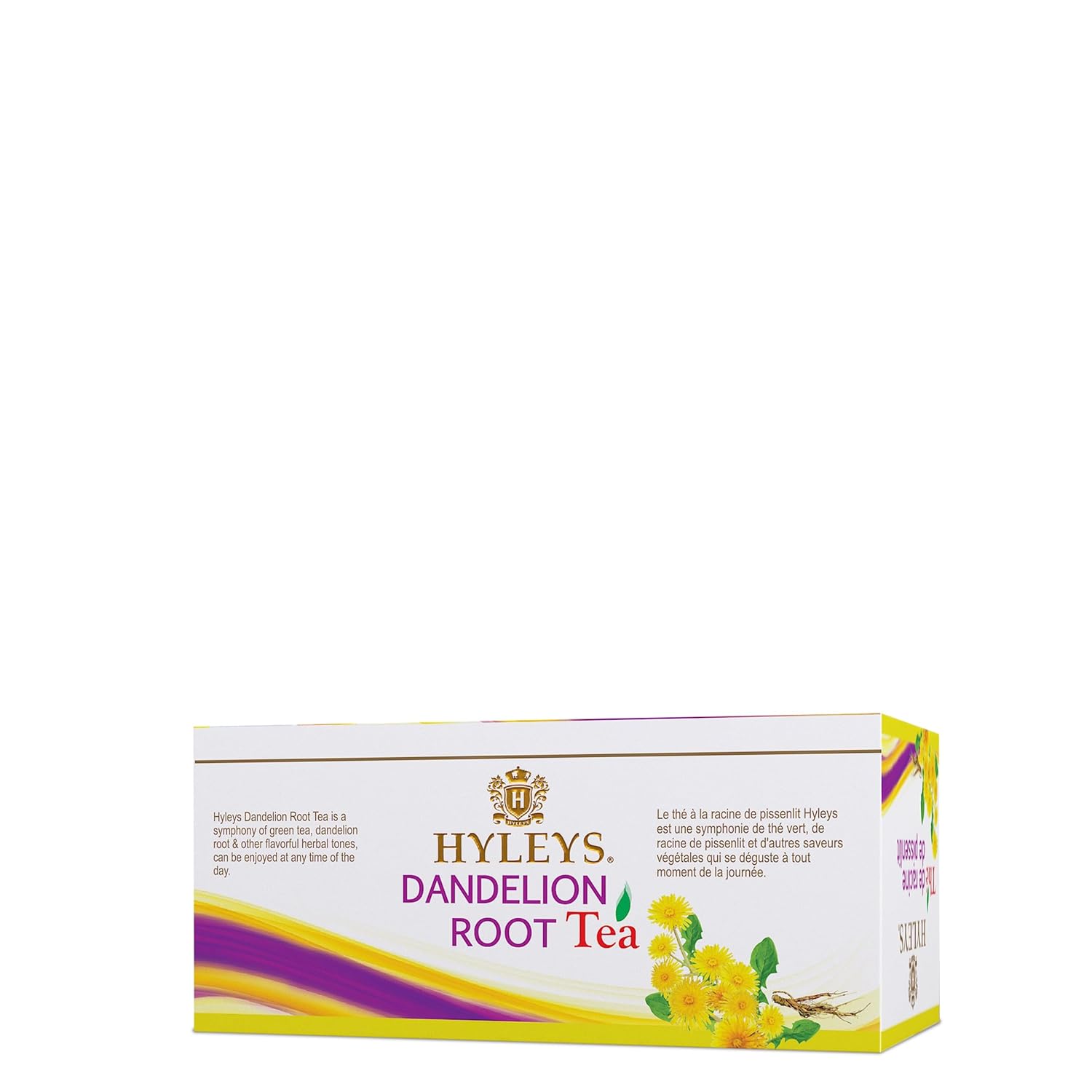 Hyleys Dandelion Root & Green Tea with Milk Thistle and Licorice Root - Herbal Detox Blend - 25 Tea Bags