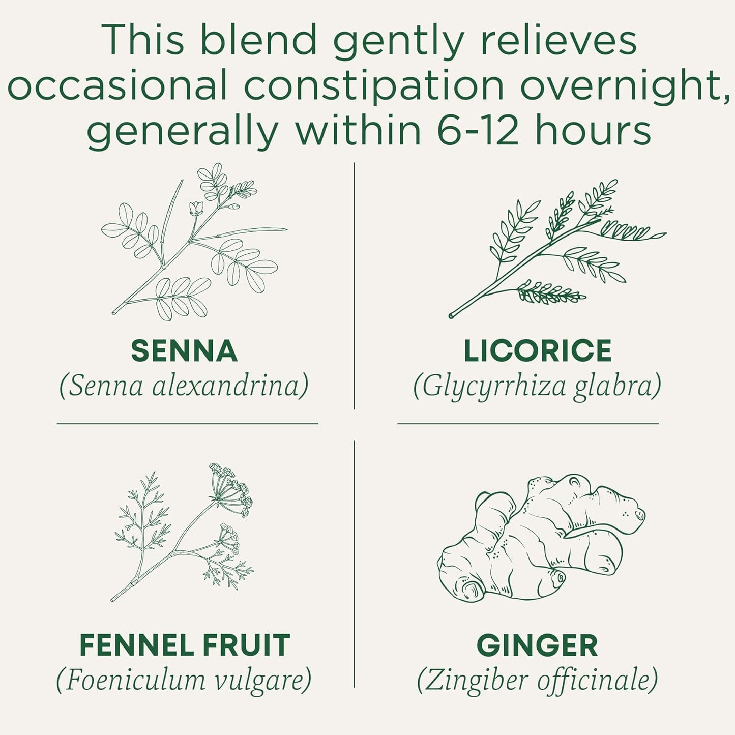 Traditional Medicinals Organic, Smooth Move Tea, Original with Senna - Helps Relieve Constipation Overnight - Kosher, Non-GMO, Caffeine-Free - 32 Tea Bags