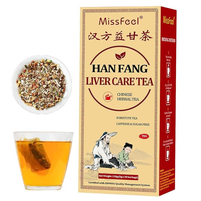Daily Liver Care Tea, Natural LiverTea for Health, Chinese HerbalTeas, Organic LiversCleanse with Di