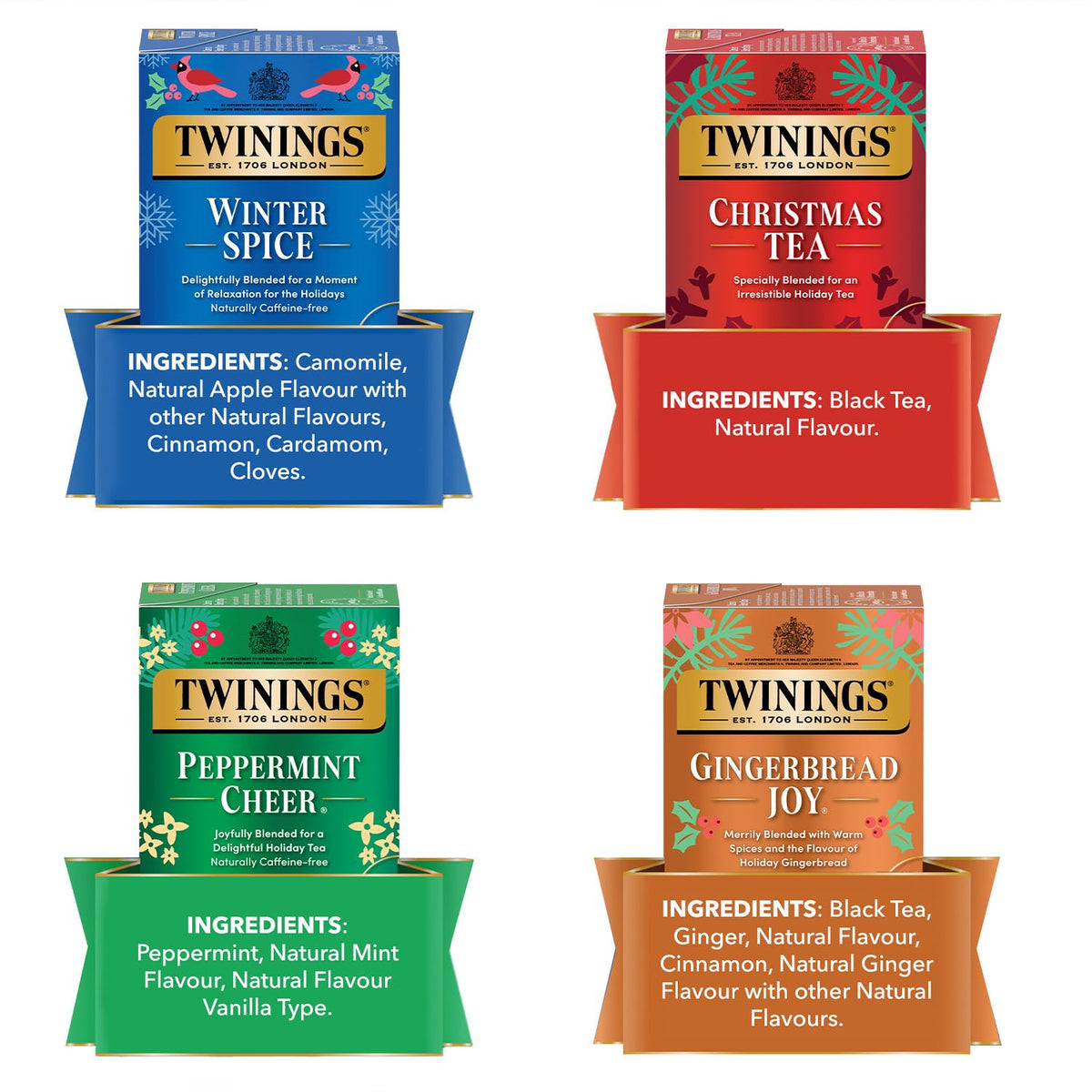 Twinings Winter Spice Herbal Tea 2-Pack, 20 Count Ea