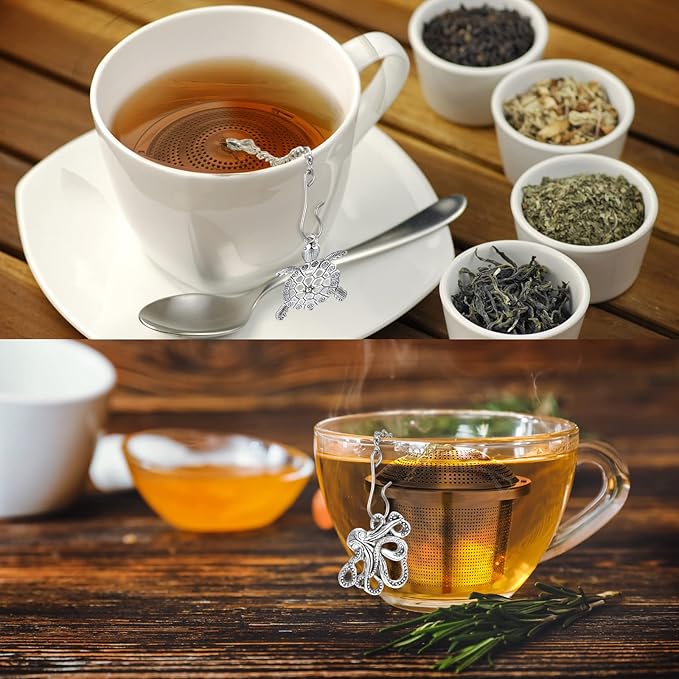 Tea Infusers for Loose Tea 3 Sets Loose Leaf Tea Steeper Tea Strainer Stainless Steel Tea Ball for Loose Tea Holder Tea Mesh Strainer Tea Filters