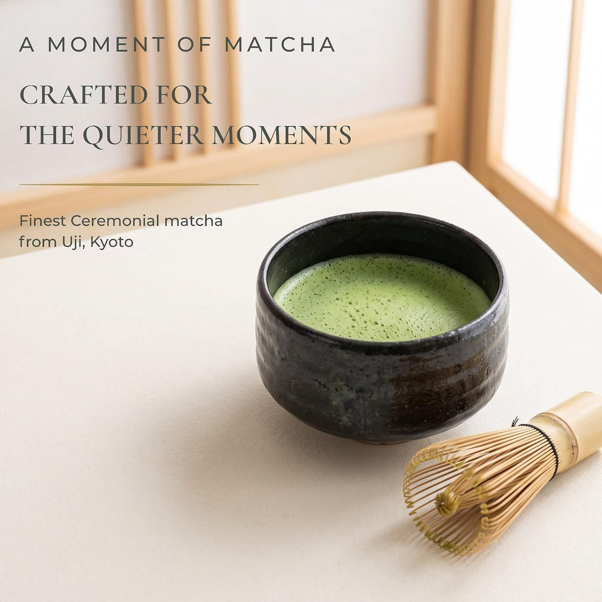 Heapwell Ceremonial Grade Matcha Powder, Uji Kyoto Japanese Matcha, 1.05 oz