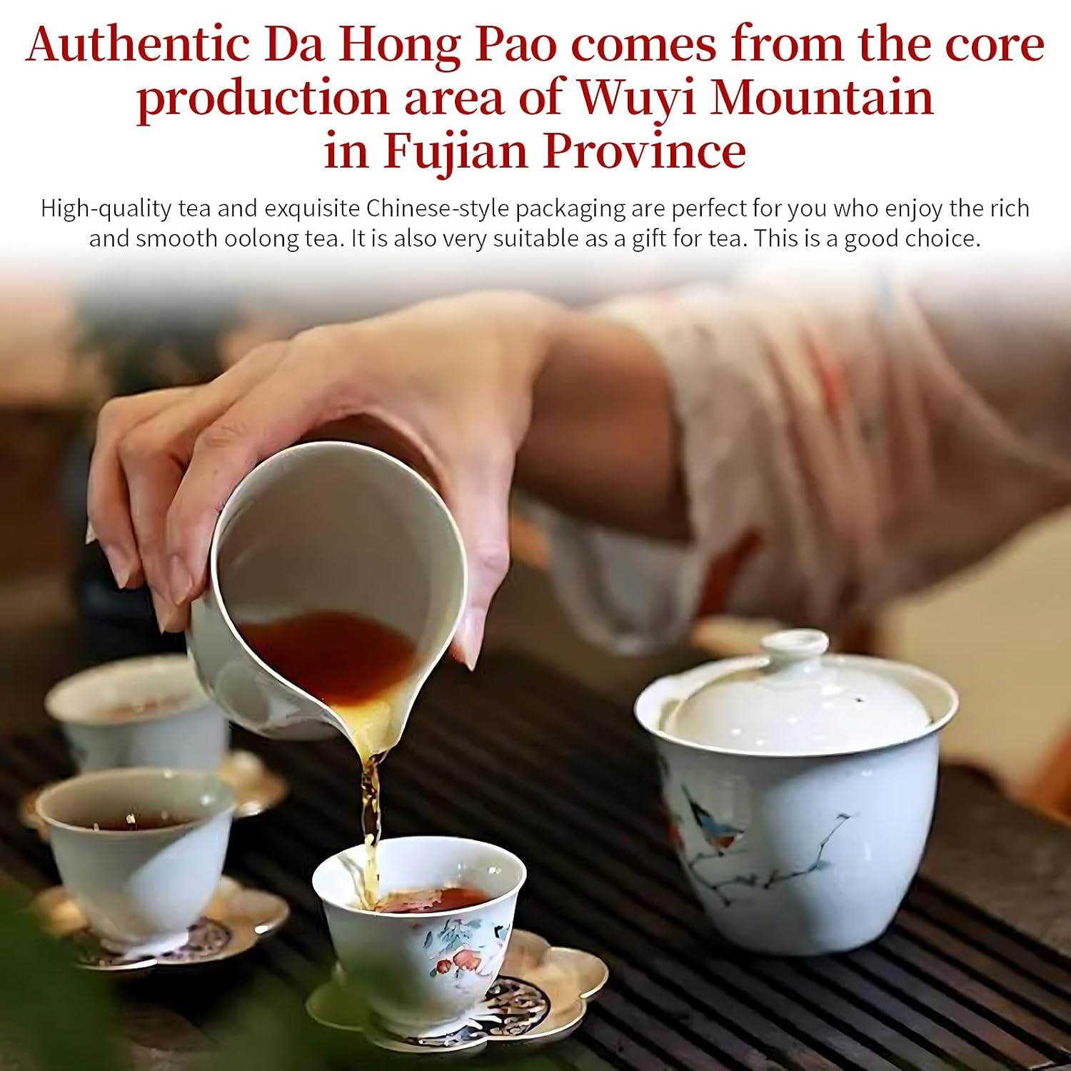 CHADUO Dahongpao Oolong Tea 4.23oz/120g Big Red Robe Tea Da Hong Pao Loose Leaf Chinese High Mountain Wu Long Tea, Strong Floral Flavor, Top Grade 特级大红袍 武夷正岩茶 乌龙茶