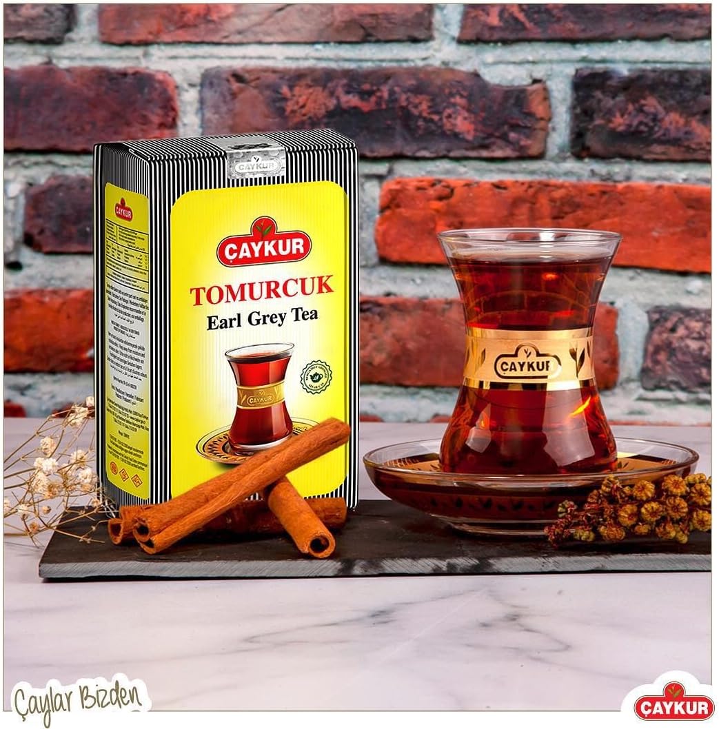 ÇAYKUR Earl Grey Tea Tomurcuk, Tea Buds, Loose Leaf with Natural Bergamot Aroma, Flavor Enhancer Young leaves Black Tea 125gr / 4.4 oz