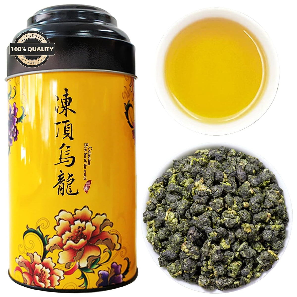 CHADUO Dong Ding Oolong Tea Loose Leaf Taiwan High Mountain Oolong Tea Taiwanese Tung Ting Gaoshan Ulong Tea 150g 5.3oz from Lugu Township Orchid Aroma 凍頂乌龙茶 台湾茶 冻顶乌龙茶