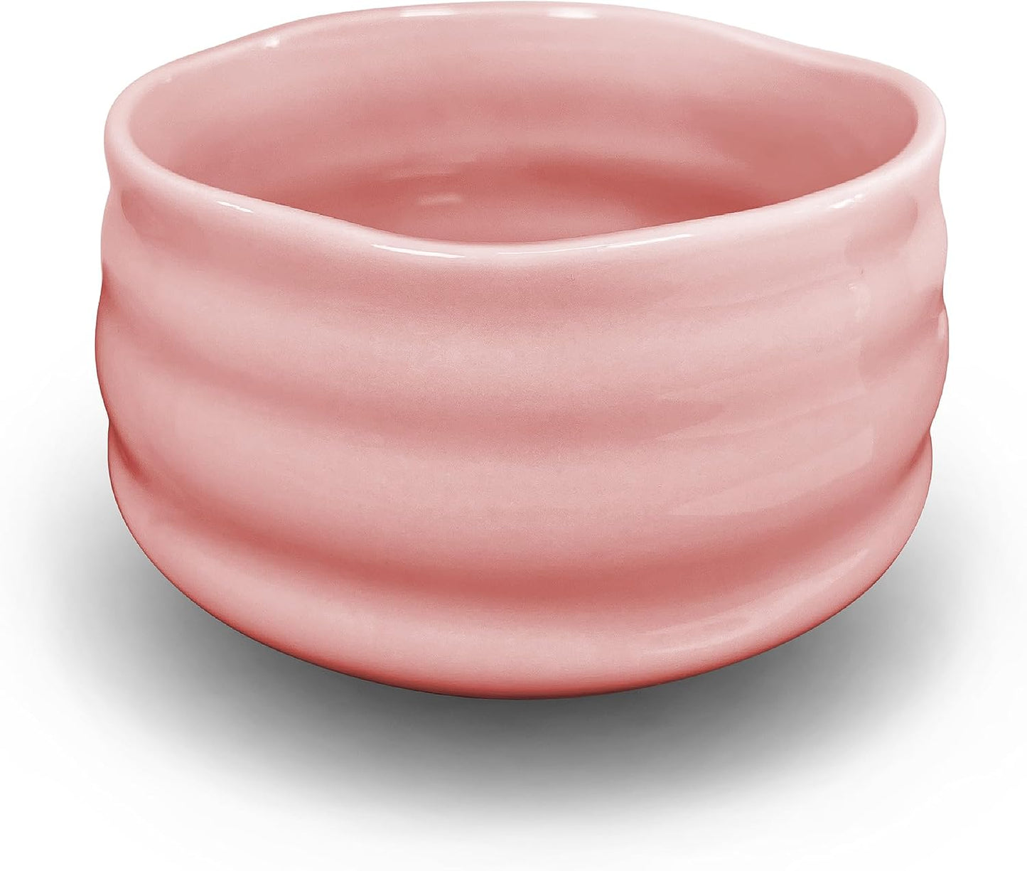 AIYICIII Ceramic Matcha Bowl Handmade Chawan 500ml (Pink) | Handmade ceramic with smooth glaze, traditional chawan shape, ideal for matcha ceremony, tea rituals and daily use