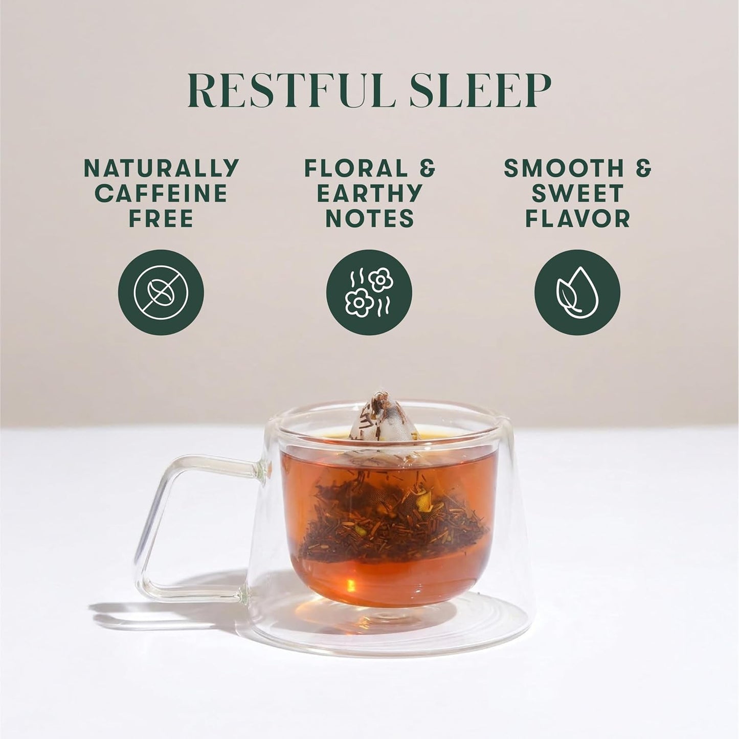 Luxmi Estates Organic Valerian Root, Chamomile, &amp; Lavender Loose Leaf Tea 50g/1.76oz (25 cups) for Sleep | Caffeine Free Wellness Sleep Tea