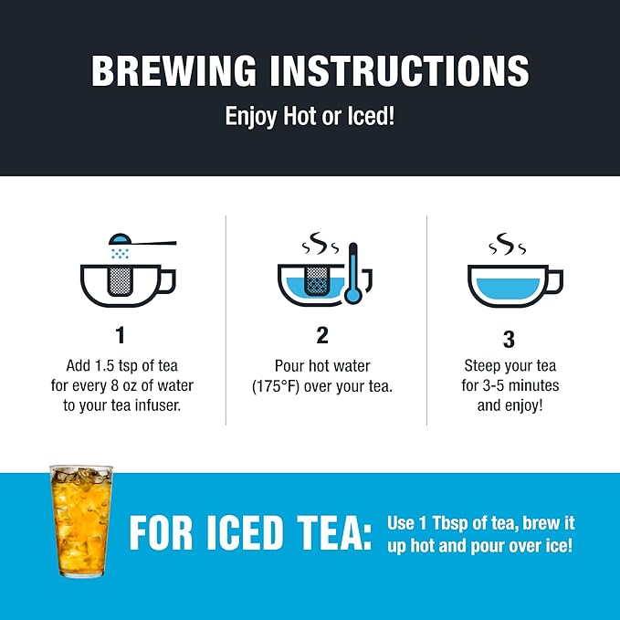 Tiesta Tea Silver Needle White Tea – Premium Loose Leaf, Single-Origin from China | Pure Unblended Low-Caffeine Tea | Hot or Cold Brew | 2.5oz Refillable Tin | Brews 50 Cups