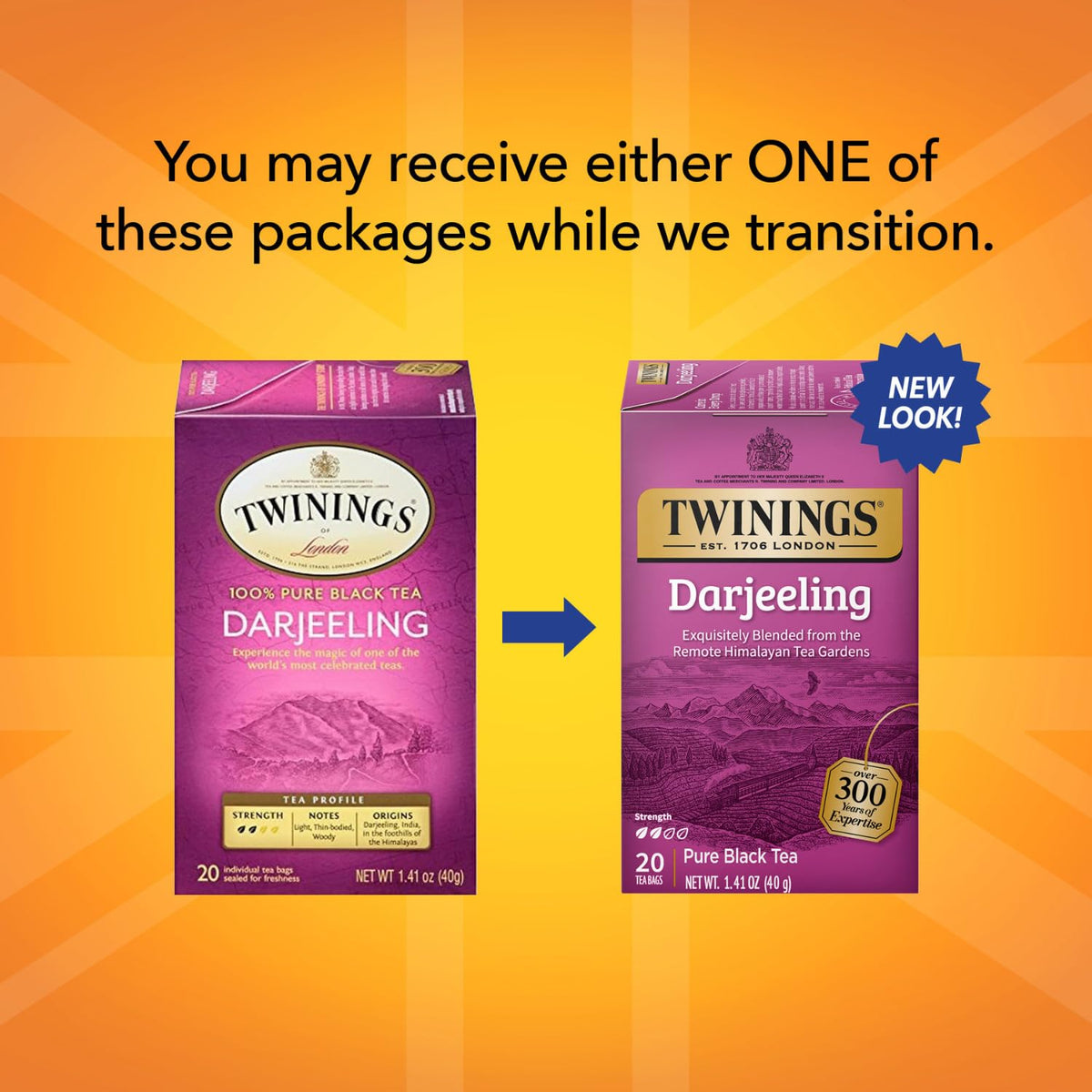 Twinings Darjeeling Tea - A Delicate, Dry Black Tea, Sophisticated Coffee Alternative with Less Caffeine, Individually