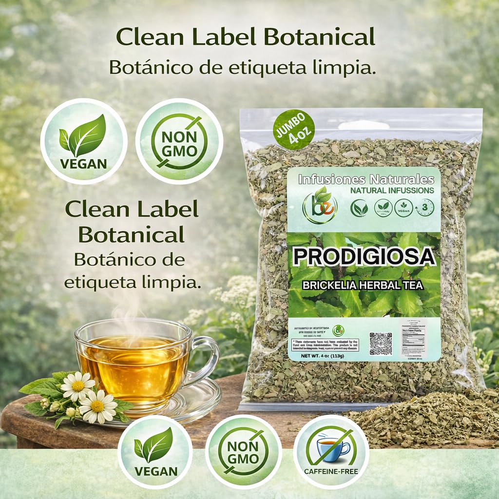 B-Experts Prodigiosa Herbal Tea – 4 oz (113g) – 100% Natural Mexican Herb – Wildcrafted Brickellia – Vegan, Non-GMO – Loose