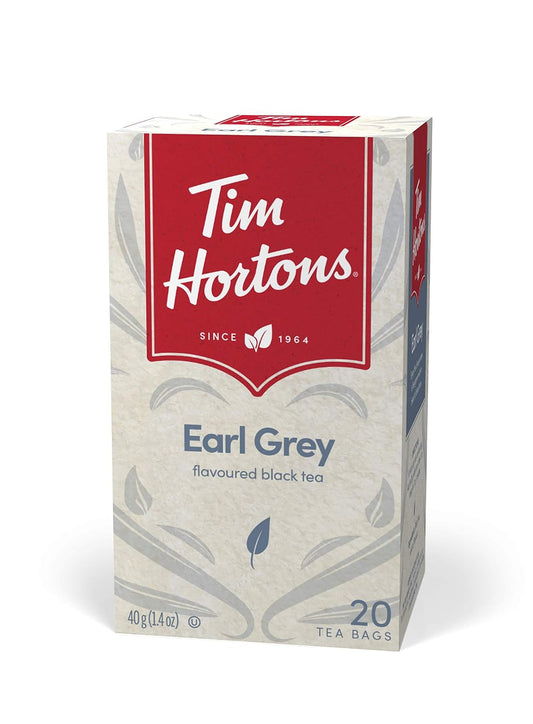 Tim Hortons Earl Grey Tea Bags, 20 count, 40g, 1.4oz {Imported from Canada}