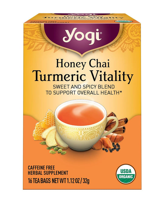 Yogi Tea, Honey Chai Turmeric Vitality, 16 ct