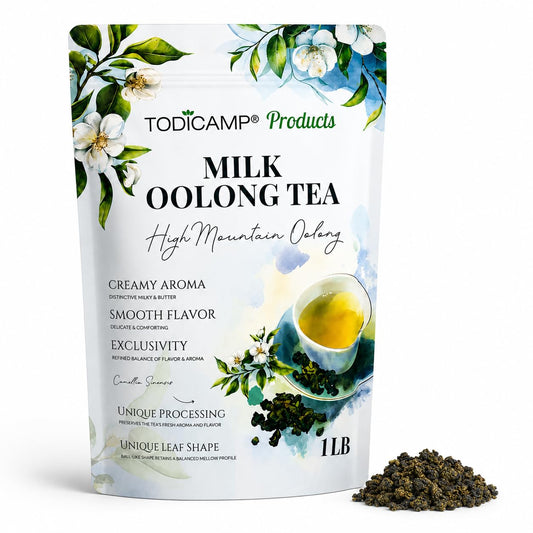 Milk Oolong Tea Loose Leaf – Premium Chinese Oolong Tea 1 lb | Double Milky Aroma &amp; Smooth Taste | Bulk Loose Leaf Tea Tin | Afternoon &amp; Asian Tea