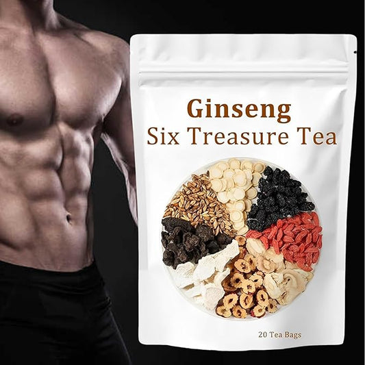 Ginseng Six Treasure Tea - Ginseng Five Treasure, Organic Herbal Tea, Chinese