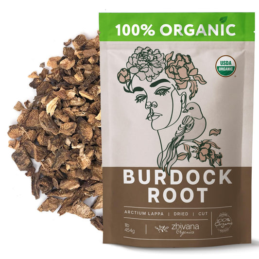 Organic Burdock Root Tea Loose (16 oz.) - Raíz De Bardana Organica