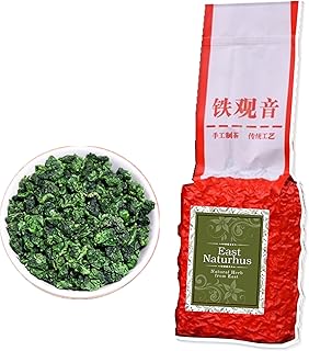 East Naturhus Tie Guan Yin Oolong Tea Loose Leaf – Premium Chinese Anxi Tea, Fragrant Floral Aroma, Smooth & Refreshing Flavor – Natural Oolong Tea from Fujian, China 铁观音乌龙茶 (750g (26.4oz))
