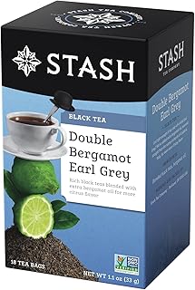 Stash Double Bergamot Earl Grey Black Tea, Tea bags, 18 ct