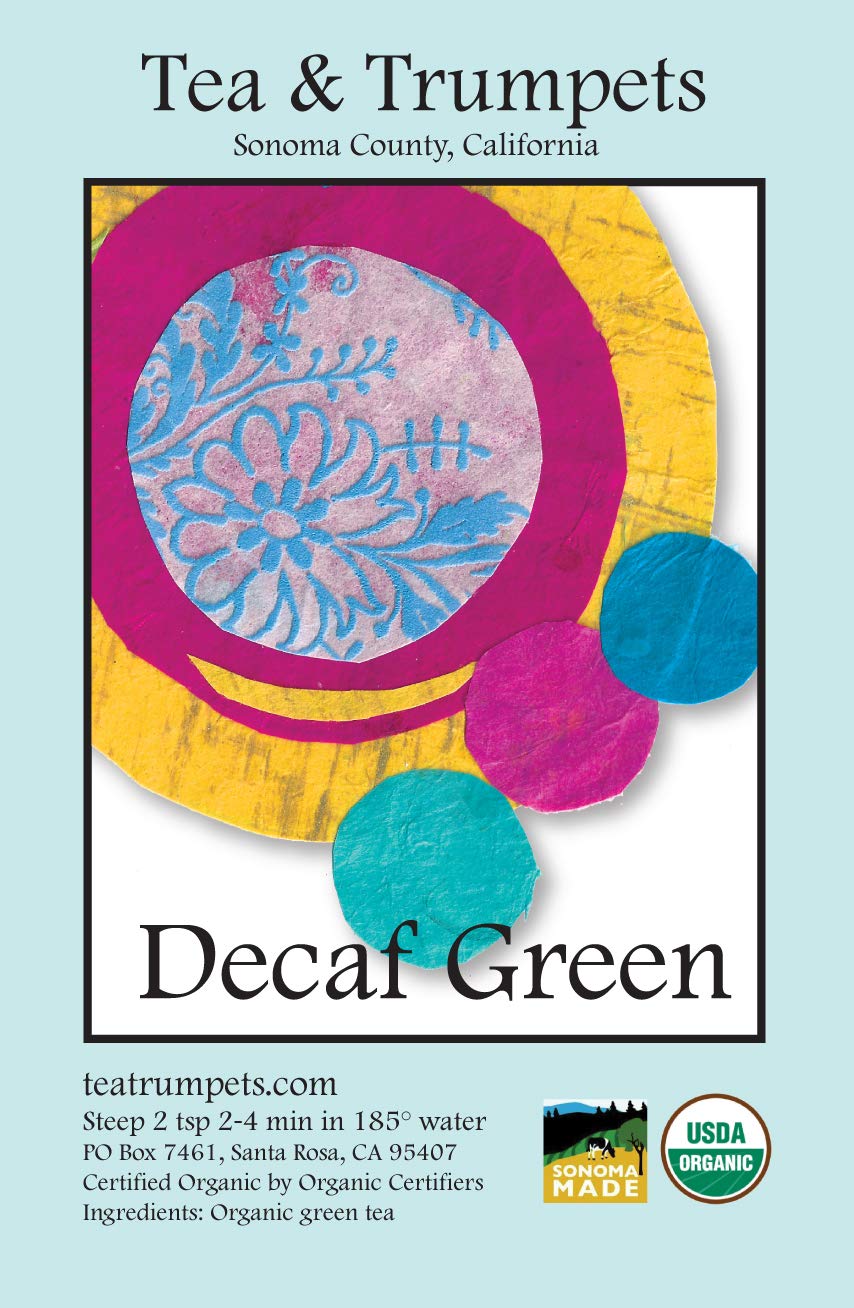 Tea & Trumpets USDA Organic Decaffeinated Green Loose Leaf Green Tea - 4 oz